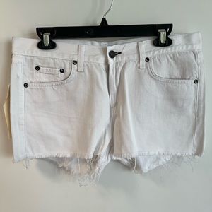 Rag & Bone Bright White Cutoff Short - various sizes